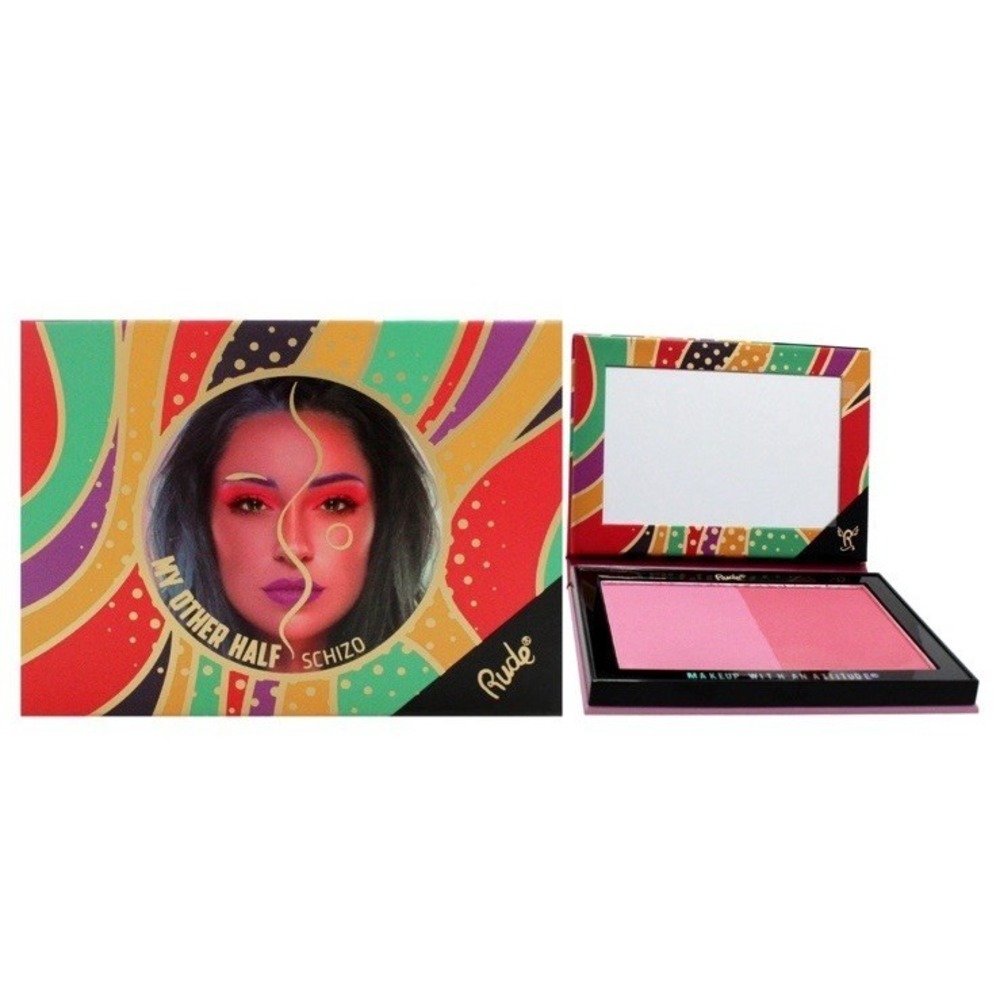 My Other Half Duo Shade Face Palette - Schizo by Rude Cosmetics for Women-0.4oz‎